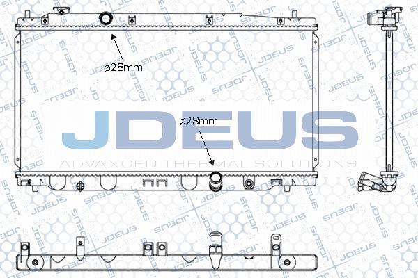 Jdeus 013M39 - Радіатор, охолодження двигуна autocars.com.ua