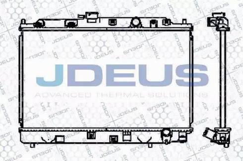 Jdeus 013N08 - Радіатор, охолодження двигуна autocars.com.ua
