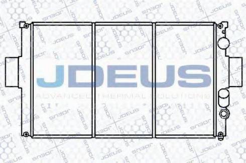 Jdeus 014E04 - Радіатор, охолодження двигуна autocars.com.ua