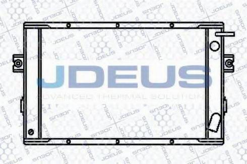 Jdeus 014M07 - Радіатор, охолодження двигуна autocars.com.ua