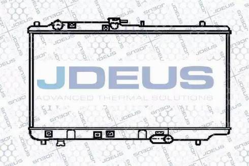 Jdeus 016M09 - Радіатор, охолодження двигуна autocars.com.ua