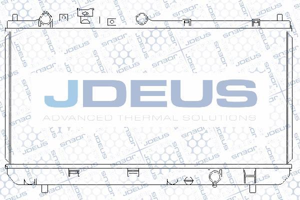 Jdeus 016M12 - Радіатор, охолодження двигуна autocars.com.ua