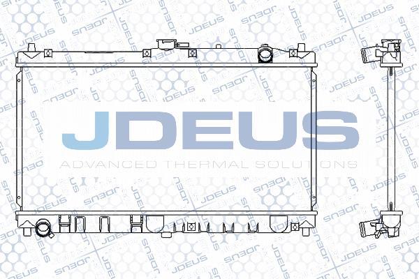 Jdeus 016M25 - Радіатор, охолодження двигуна autocars.com.ua