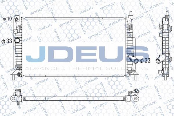 Jdeus 016M35 - Радіатор, охолодження двигуна autocars.com.ua
