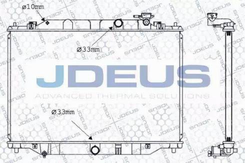 Jdeus 016M39 - Радіатор, охолодження двигуна autocars.com.ua