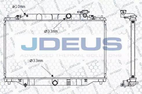 Jdeus 016M40 - Радіатор, охолодження двигуна autocars.com.ua