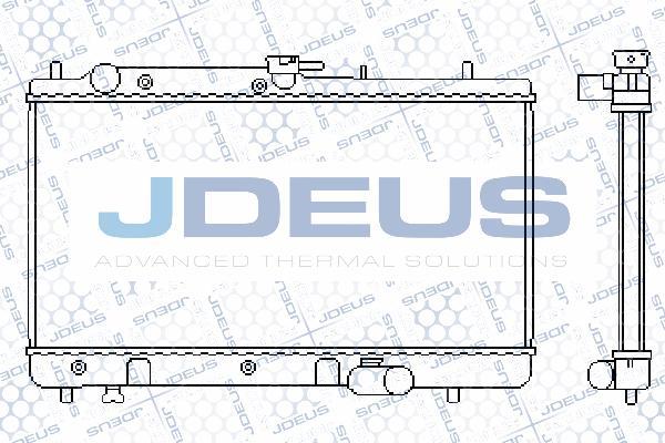 Jdeus 016N14 - Радіатор, охолодження двигуна autocars.com.ua