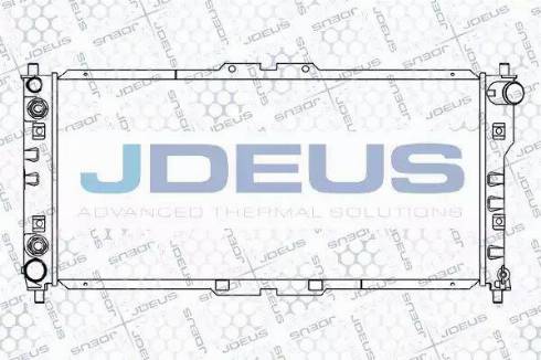 Jdeus 016N22 - Радіатор, охолодження двигуна autocars.com.ua