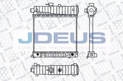 Jdeus 017B19 - Радіатор, охолодження двигуна autocars.com.ua
