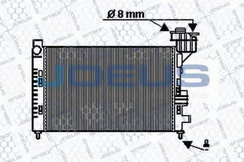 Jdeus 017M27 - Радіатор, охолодження двигуна autocars.com.ua