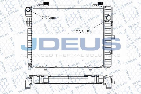 Jdeus 017M33 - Радиатор, охлаждение двигателя autodnr.net