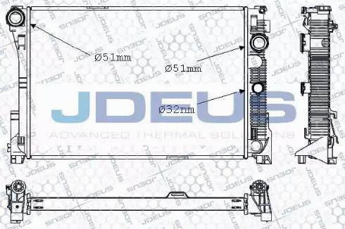 Jdeus 017M52 - Радиатор, охлаждение двигателя autodnr.net