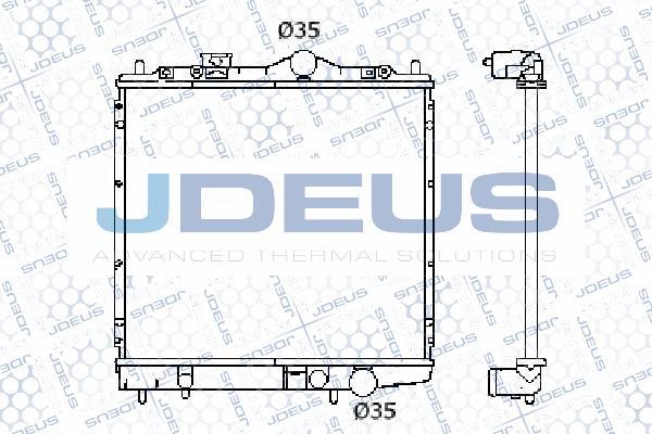 Jdeus 018M07 - Радіатор, охолодження двигуна autocars.com.ua