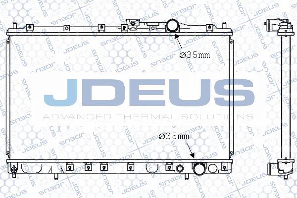 Jdeus 018M08 - Радіатор, охолодження двигуна autocars.com.ua