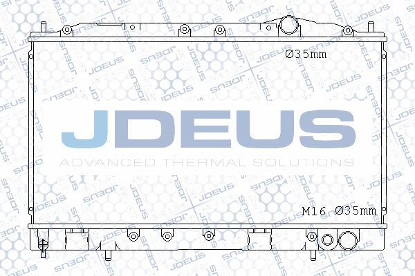 Jdeus 018M25 - Радіатор, охолодження двигуна autocars.com.ua