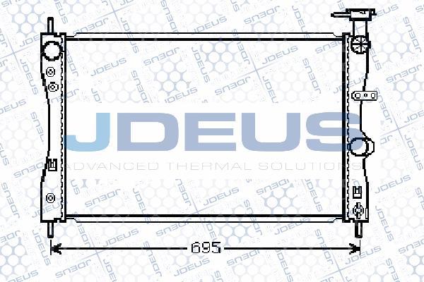 Jdeus 018M40 - Радіатор, охолодження двигуна autocars.com.ua