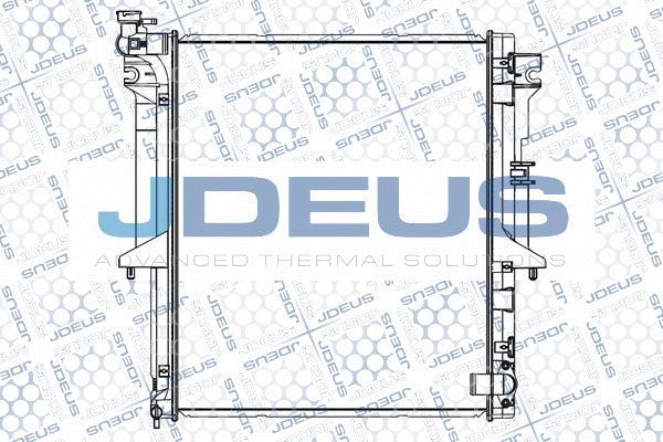 Jdeus 018M44 - Радіатор, охолодження двигуна autocars.com.ua