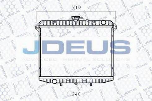 Jdeus 019B15 - Радіатор, охолодження двигуна autocars.com.ua