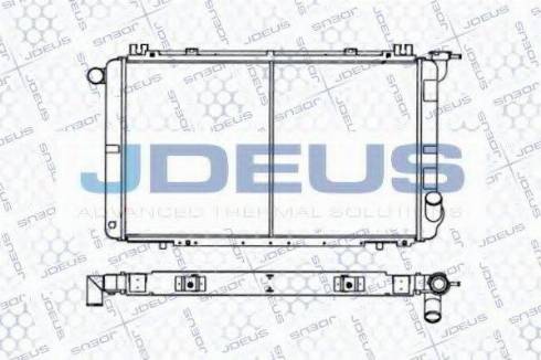 Jdeus 019B29 - Радіатор, охолодження двигуна autocars.com.ua