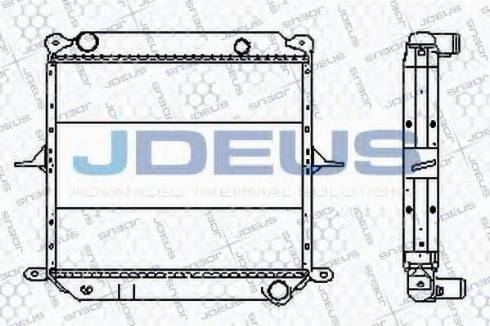 Jdeus 019B33 - Радіатор, охолодження двигуна autocars.com.ua