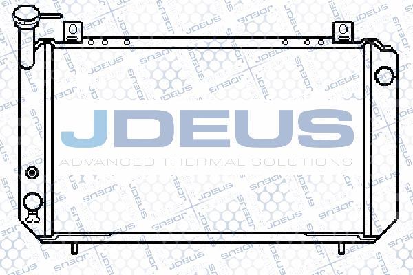 Jdeus 019M21 - Радіатор, охолодження двигуна autocars.com.ua