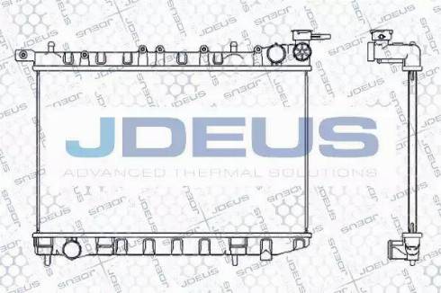 Jdeus 019M31 - Радіатор, охолодження двигуна autocars.com.ua