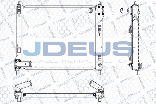 Jdeus 019M44 - Радіатор, охолодження двигуна autocars.com.ua