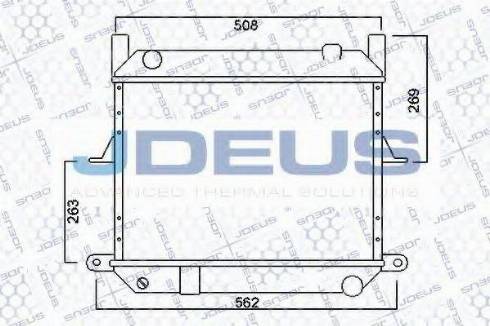 Jdeus 019M64 - Радіатор, охолодження двигуна autocars.com.ua