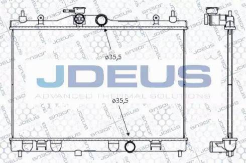 Jdeus 019M68 - Радіатор, охолодження двигуна autocars.com.ua