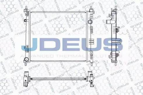 Jdeus 019M73 - Радіатор, охолодження двигуна autocars.com.ua