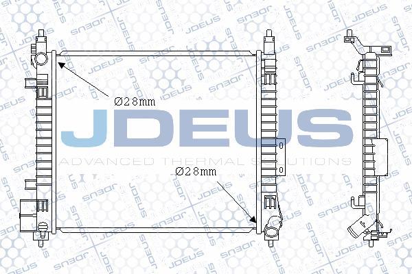 Jdeus 019M77 - Радіатор, охолодження двигуна autocars.com.ua