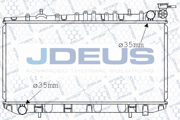 Jdeus 019N10 - Радіатор, охолодження двигуна autocars.com.ua