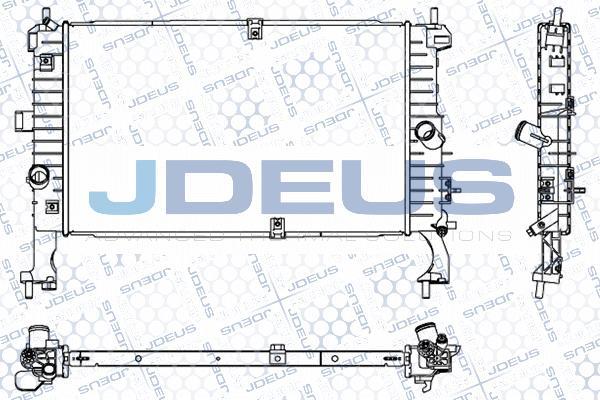 Jdeus 020M04 - Радіатор, охолодження двигуна autocars.com.ua