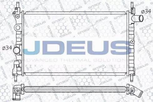 Jdeus 020M14 - Радиатор, охлаждение двигателя autodnr.net