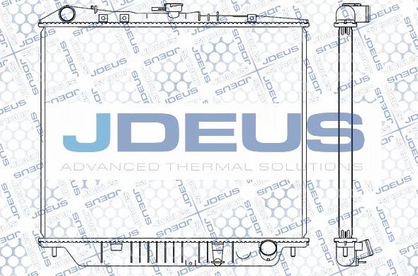 Jdeus 020M19 - Радіатор, охолодження двигуна autocars.com.ua