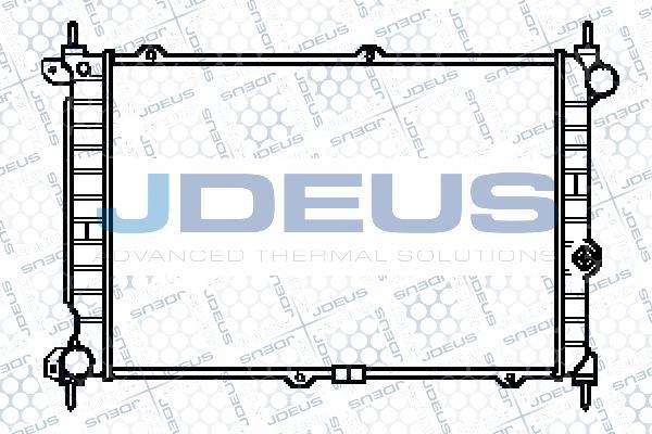 Jdeus 020M21 - Радіатор, охолодження двигуна autocars.com.ua