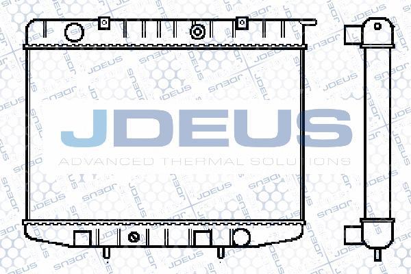 Jdeus 020M25 - Радіатор, охолодження двигуна autocars.com.ua