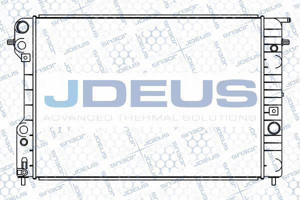 Jdeus 020M37 - Радіатор, охолодження двигуна autocars.com.ua