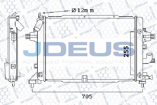 Jdeus 020M41 - Радіатор, охолодження двигуна autocars.com.ua