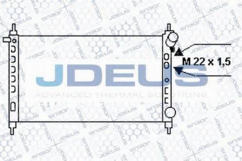 Jdeus 020M44 - Радіатор, охолодження двигуна autocars.com.ua