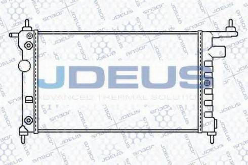 Jdeus 020M45 - Радіатор, охолодження двигуна autocars.com.ua