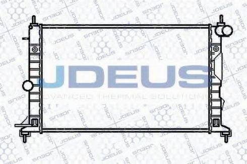 Jdeus 020M53 - Радіатор, охолодження двигуна autocars.com.ua