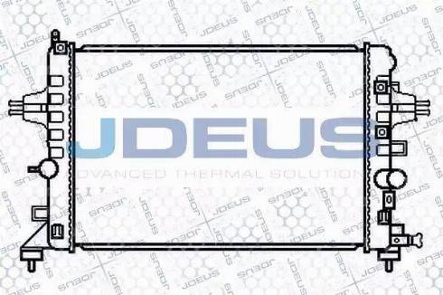 Jdeus 020M60 - Радіатор, охолодження двигуна autocars.com.ua