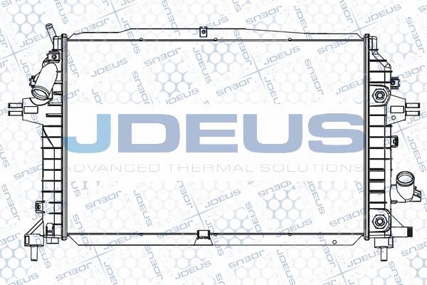 Jdeus 020M62 - Радіатор, охолодження двигуна autocars.com.ua