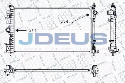 Jdeus 020M67 - Радиатор, охлаждение двигателя autodnr.net