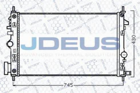 Jdeus 020M72 - Радіатор, охолодження двигуна autocars.com.ua