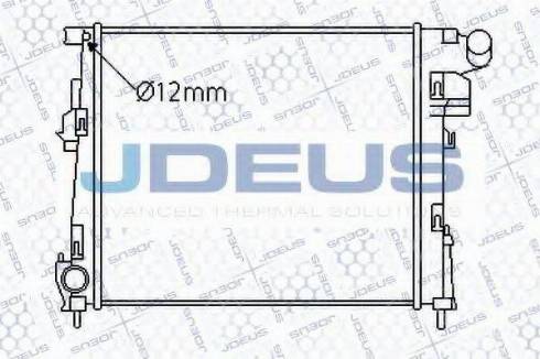 Jdeus 020M73 - Радіатор, охолодження двигуна autocars.com.ua