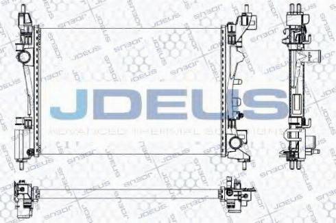 Jdeus 020M78 - Радіатор, охолодження двигуна autocars.com.ua