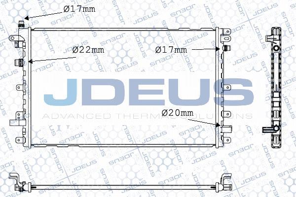 Jdeus 020M81 - Радіатор, тяговий акумулятор autocars.com.ua