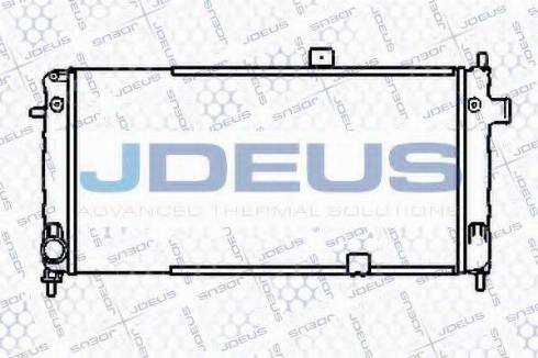 Jdeus 020V02 - Радіатор, охолодження двигуна autocars.com.ua